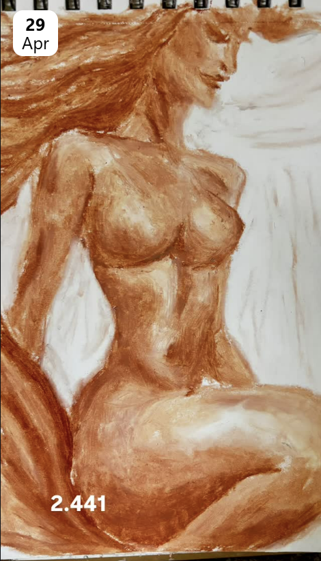 Drawn Daily journal sketch by Esin Değirmencioğlu
