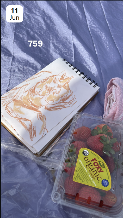 Drawn Daily journal sketch by Esin Değirmencioğlu