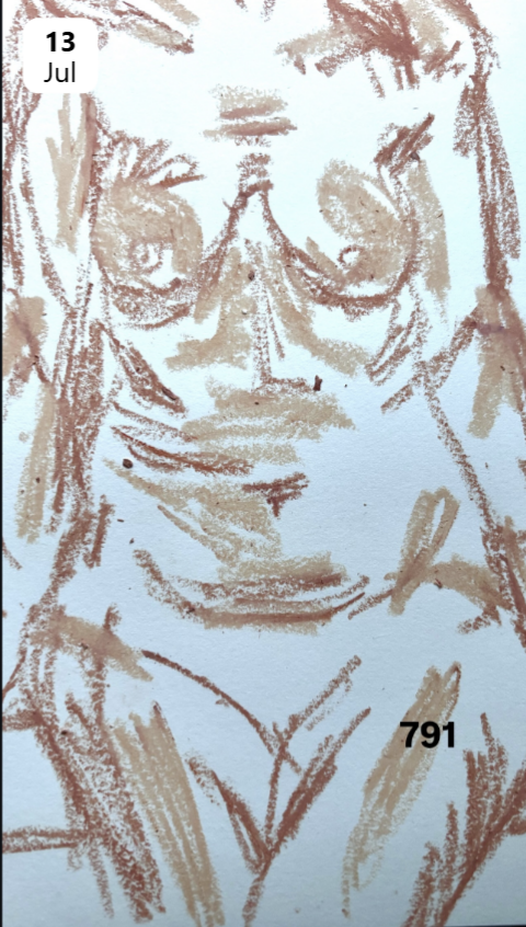 Drawn Daily journal sketch by Esin Değirmencioğlu